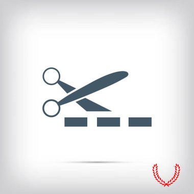 Makas vektör simgesi