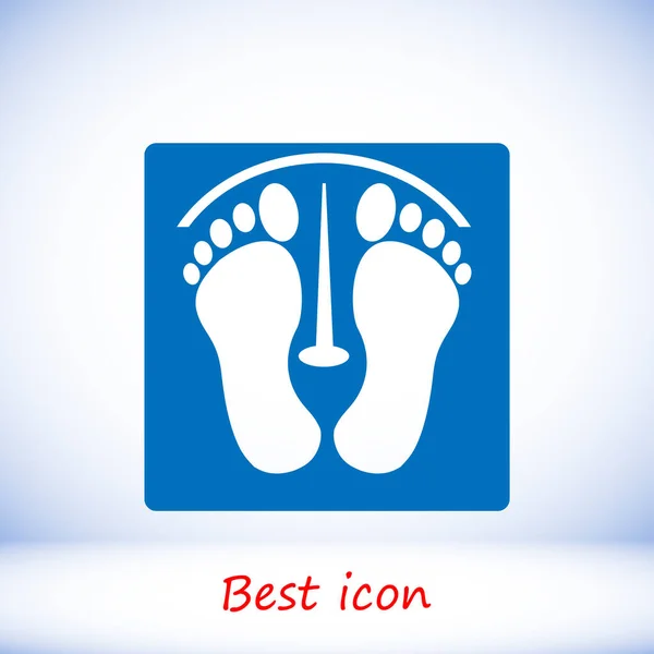 Footprints flat icon — Stock Vector