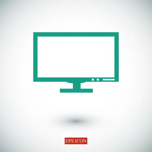 Pictograma do ícone do vetor de computador —  Vetores de Stock