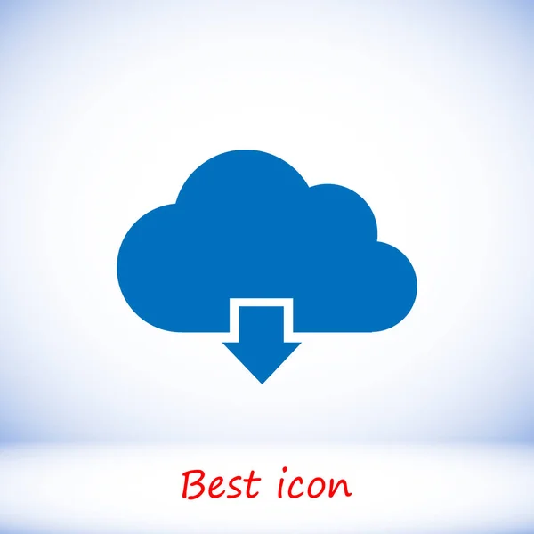 Blue cloud icon — Stock Vector