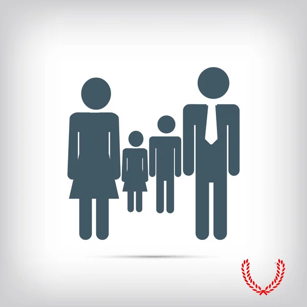 Illustration der Familiensymbole — Stockvektor