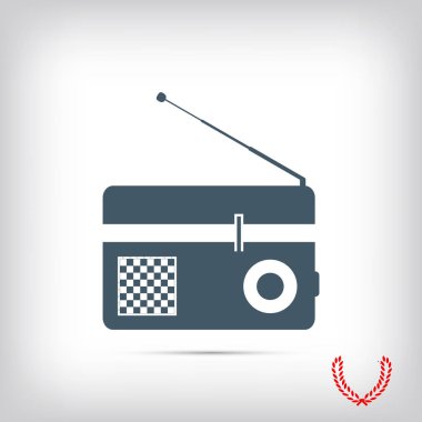 radyo düz simgesi