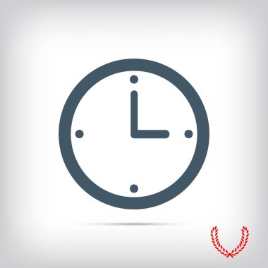 Saat vektör simgesi