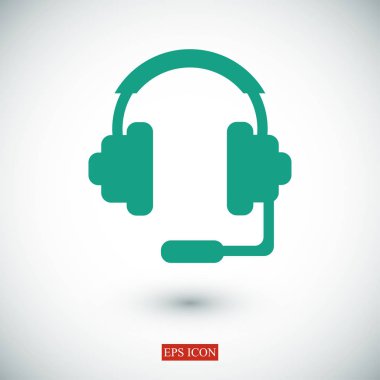 Renkli kulaklık simgesi