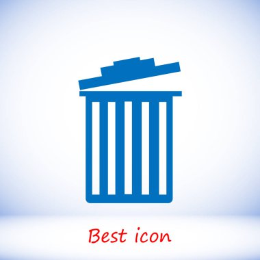 Mavi çöp kutusu simgesi