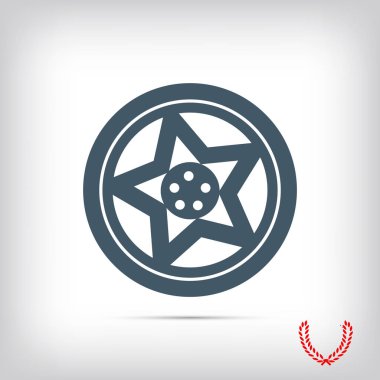 Direksiyonu düz simgesi