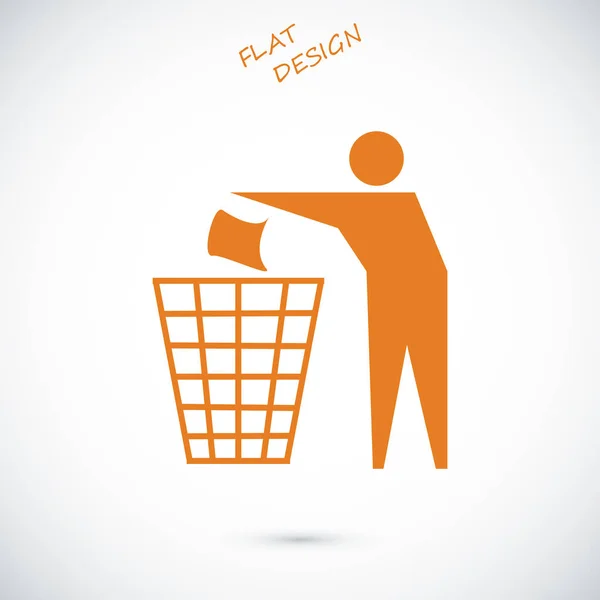 Icône du panneau de recyclage — Image vectorielle