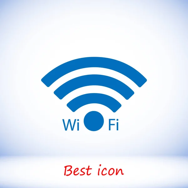 Icône Wi-Fi bleue — Image vectorielle