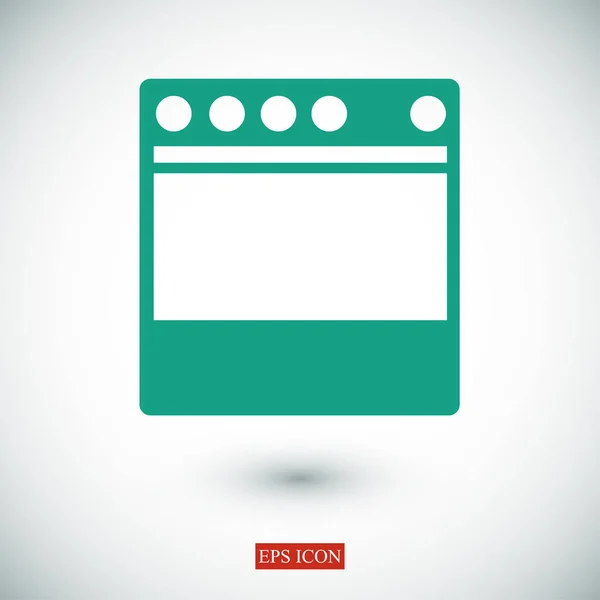 Kachel platte web pictogram — Stockvector
