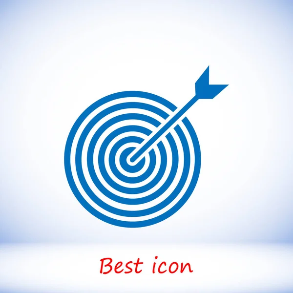 Blue target icon — Stock Vector