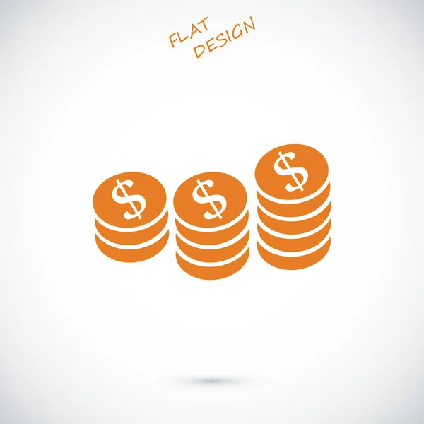 Icône concept argent — Image vectorielle