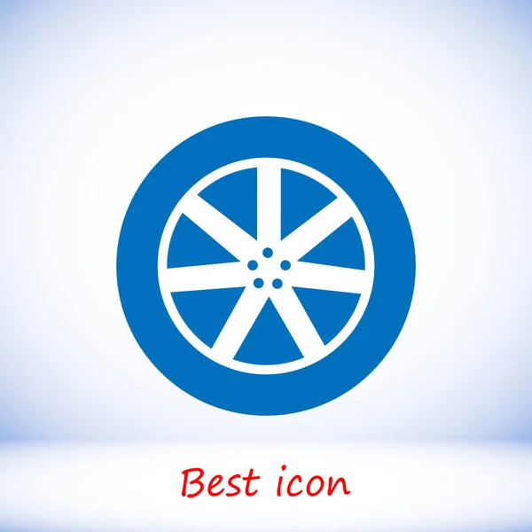 Blaues Rad-Symbol — Stockvektor