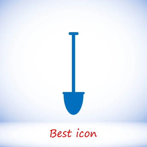 Значок Blue лопатою — стоковий вектор