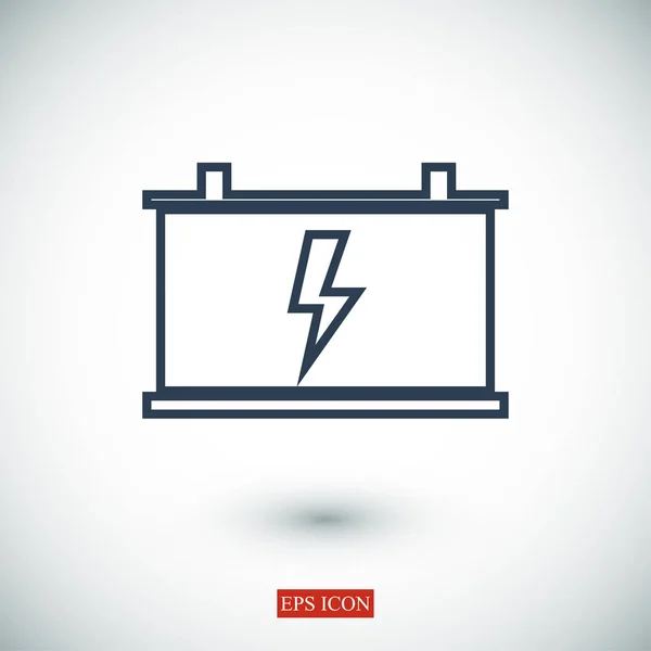 Car battery icon — Stock Vector