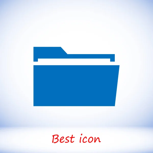 Kék dosszié ikon — Stock Vector