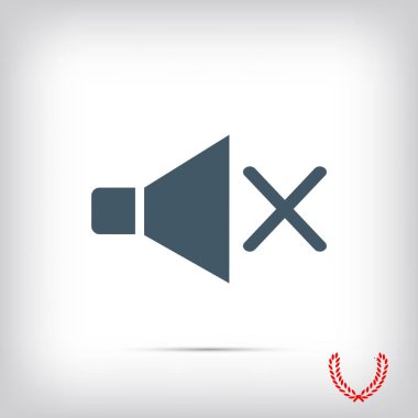  düz hoparlör simgesi