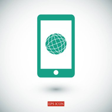 Akıllı Telefon Düz Simgesi