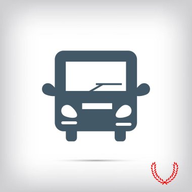 Otobüs Düz Simgesi