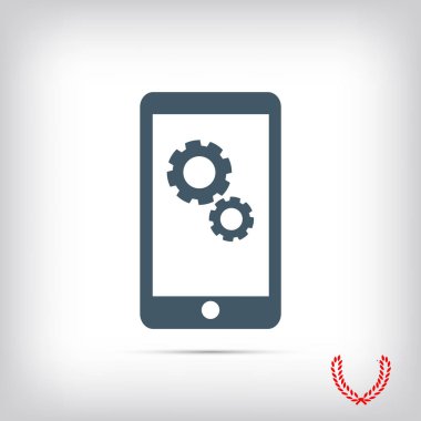 Akıllı Telefon Düz Simgesi