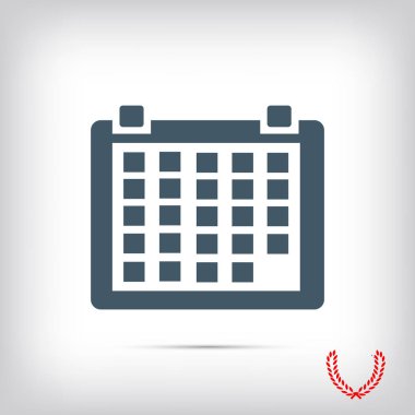  Düz Takvim Simgesi