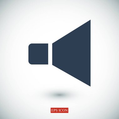  düz hoparlör simgesi