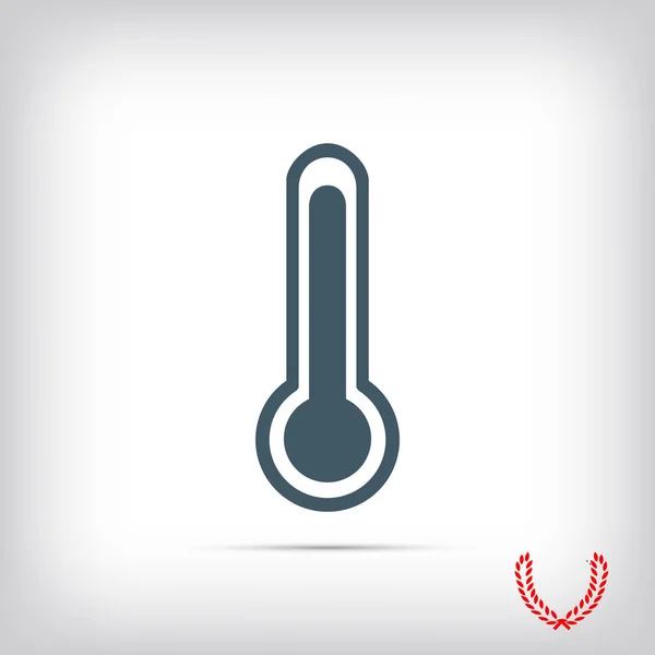 Icono de temperatura plana — Vector de stock