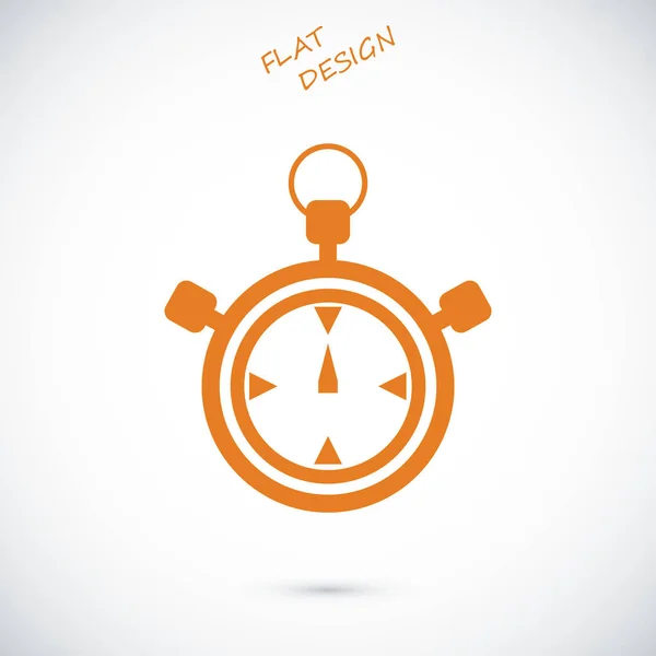 Stopwatch flat Icon — Stock Vector