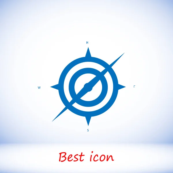 Kompas ikona ilustrace — Stockový vektor