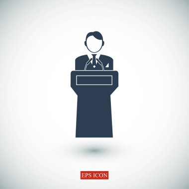  Hoparlör standlar podyum arkasında