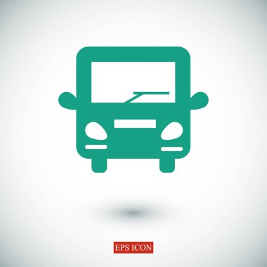 Otobüs Düz Simgesi