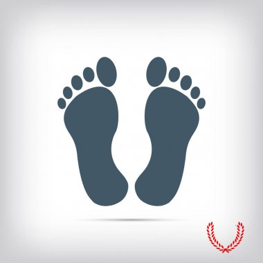 düz ayak simgesi