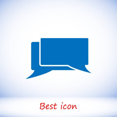  İletileri düz simgesi 