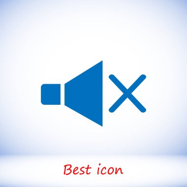  düz hoparlör simgesi