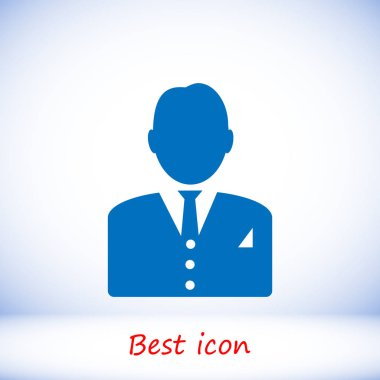  İşadamı Düz Simge