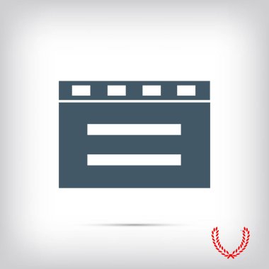 sinema clapper simgesi 