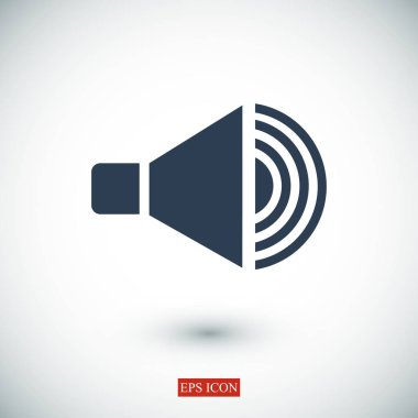  düz hoparlör simgesi