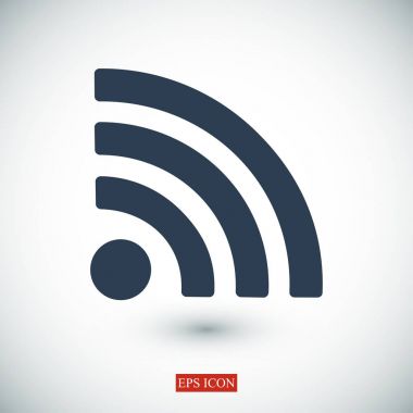 Podcast düz simgesi