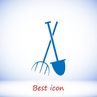 Bahçe çatal, Bahçe küreği simgesi