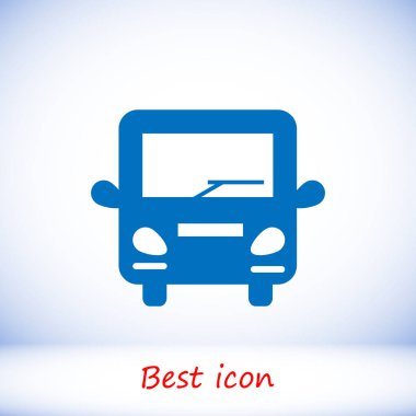 Otobüs Düz Simgesi