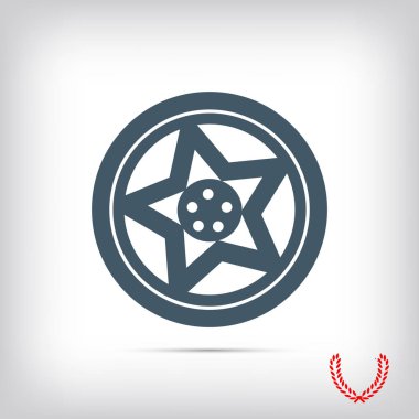 Direksiyonu düz simgesi