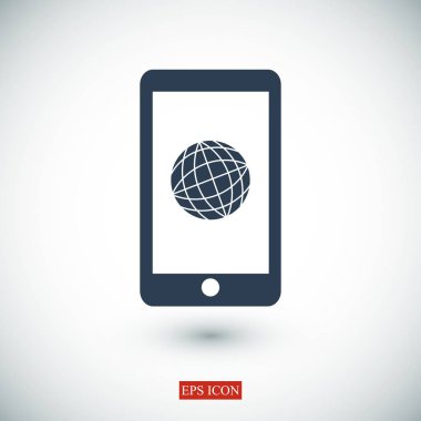 Akıllı Telefon Düz Simgesi