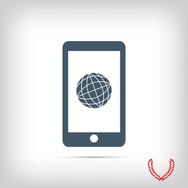 Akıllı Telefon Düz Simgesi