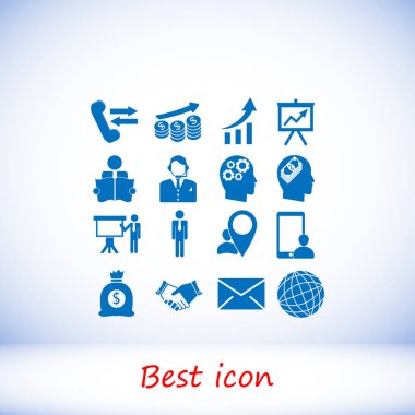 İş simgeleri illüstrasyon