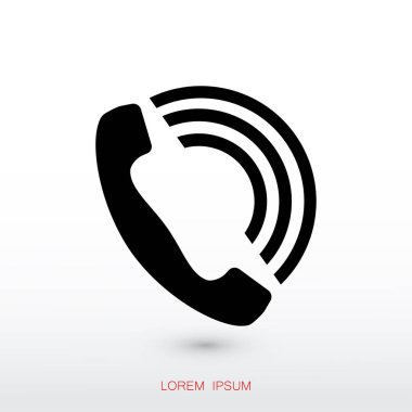 Telefon Düz Simgesi