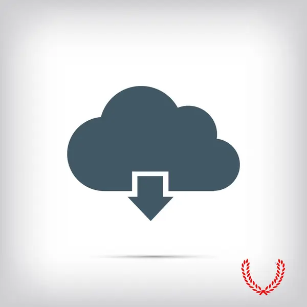Carregando ícone de nuvem —  Vetores de Stock
