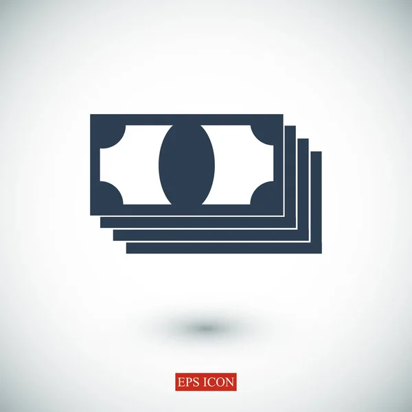 Dinero icono web — Vector de stock