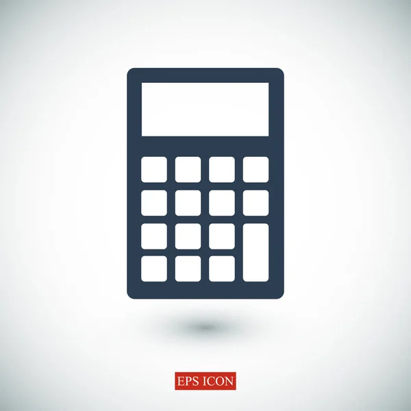 Plochá ikona kalkulačky — Stockový vektor