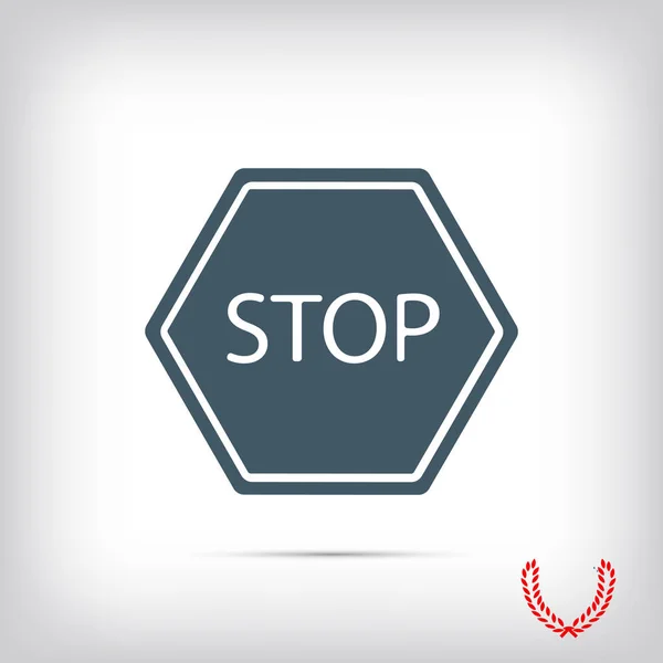 Stop icono ilustración — Archivo Imágenes Vectoriales