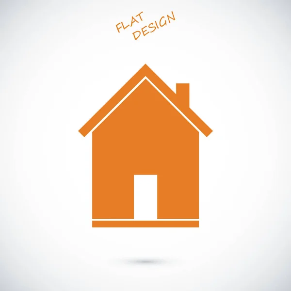 Icono plano del hogar — Vector de stock