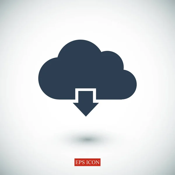 Subir el icono de nube — Vector de stock